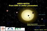 ARES+MOOG From EWs to stellar parameters - …spectra.astro.uni.wroc.pl/elements/lectures/Sergio-ARES-MOOG.pdf · From EWs to stellar parameters Sérgio ... (e.g. splot from IRAF