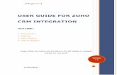 user guide for zoho crm integration - Magento · Magento Zoho CRM Integration is a prehensive module that provides automatic data synchronizing solution from your Magento sites to
