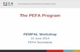 The PEFA Program - pempal.org · The PEFA Program Aim: contribute to development effectiveness via the ‘Strengthened Approach’ to support PFM Reform (country-led; harmonized PFM