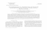 MATHEMATICAL MODELING OF BATCH … · Mathematical Modeling of Batch Adsorption of Manganese Onto Bone Char 375 Brazilian Journal of Chemical ...