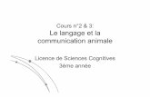 Cours L3 - 2 & 3 - Le langage et la communication …helene.brochard.free.fr/Sciences%20du%20langage/L2... · Introduction zComment aborder le langage (humain) dans le cadre général