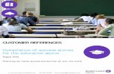 CUSTOMER REFERENCES - Sol Distribution · CUSTOMER REFERENCES. Compilation of success stories . for the education sector . ... Alcatel-Lucent OmniVista ... Alcatel-Lucent OmniVista