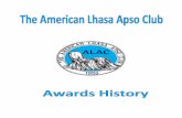 2018 Section 2 ALAC Awards · 1984 Charru Lhasa Apsos Ruth Hayden & Carolyn Paulson Dorjon Lhasa Apsos Dorothy Sweeney Hale Alii Lhasa Apsos Vaiene S Weathers MadorosLhasa Apsos …