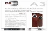 The ACT line - AllegroSound · With the ACT line, BC Acoustique wanted to create speakers with a pure and sharp design using advanced technology. The ACT speakers are the result of