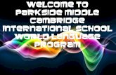 Welcome to Parkside Middle Cambridge International School ...parksidems.schools.pwcs.edu/UserFiles/Servers/Server_413973/File... · Free Powerpoint Templates Page 1 Welcome to Parkside