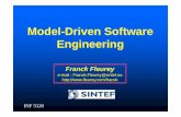 Model-Driven Software Engineering · Model-Driven Software Engineering Franck Fleurey e-mail : Franck.Fleurey@sintef.no ... The UML The Unified ... (HP-Labs) UML (Rumbaugh, Booch,