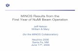 MINOS Results from the First Year of NuMI Beam …lss.fnal.gov/conf/C0606131/7.8Nelson.pdf · 2 The MINOS Experiment A large detector at Soudan > The “far detector” or FD A smaller