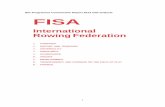 IOC Programme Commission Report 2013 with … · 1 . IOC Programme Commission Report 2013 with analysis FISA. International Rowing Federation. 1. OVERVIEW 2. HISTORY AND TRADITION