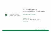 CLE International Colorado River Conference - International Colorado Riv · January 24, 2013 Presented