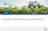 Dicamba: Where do we go from here? - DTN · • Jean Payne, Illinois Fertilizer & Chemical Association • Jay Magnussen, agronomist & ... 1,000-gallon sprayer. No trace of AMS or