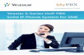 Yeastar S-Series VoIP PBX Solid IP Phone System for … · sleek and intuitive Metro UI which allows users to configure PBX settings in a familiar Windows PC style with desktop, taskbar,