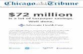  · I I Section 2 1 Tuesday. 6.2016 $72 million is a lot of taxpayer savings. Well done, Advocate Health Care To the dedicated team of physicians and staff at …