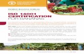 ISO 14001 CERTIFICATION © Banana Link FOR … · ISO 14001 is the most notable standard to be found in the ISO 14000 family. The ISO 14000 ... ISO 14001 certification process Define