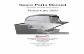 Spare Parts Manual - Rosemor Internationalrosemor.net/pdfs/UK-360Parts_List-050313.pdf · Spare Parts Manual Automatic Escalator Deep Cleaner Rotomac 360 ROSEMOR INTERNATIONAL LIMITED