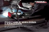 PORTABLE WELDING CARRIAGES - Oerlikon · PORTABLE WELDING CARRIAGES Application domains Welding positions WELDYCAR Magnetic Portable Welding Carriage MIG/MAG welding in all positions