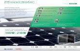 HIGH PERFORMANCE SOLAR MODULES 190w-210w · HIGH PERFORMANCE SOLAR MODULES 190w-210w ABOUT PHONO SOLAR Phono Solar Technology Co., Ltd. is one of the world’s leading renewable energy