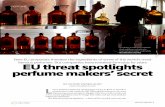 EU threat spotlights perfume makers’ secret - Reutersgraphics.thomsonreuters.com/12/12/Perfume.pdf · EU threat spotlights perfume makers’ secret new EU proposals threaten the