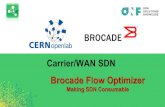 Carrier/WAN SDN Brocade Flow Optimizer · • VLAN – Name / ID / Any! • 801.1p – Name / Value / Any! L3 ! ... Carrier/WAN SDN Brocade SDN Controller Open Daylight Brocade Flow