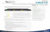SATELLITE UPLINK REDUNDANCY SOLUTION IF …€¦ · DVB-S/S2 blade with a VB273 SWITCH blade in a 1"RU EC Redundant AC powered chassis. ... - Error Vector Magnitude (EVM) in% and