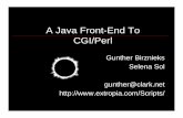 A Java Front-End To CGI/Perl - eXtropia · Problems with Java Applets • Bloated Applet Problem –Placing all application code on the applet makes for a huge download • Java is