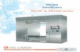 DE LAMA - SteamSterilizers - SMT sterilizers DLOM series Saturated steam sterilizers DE LAMA DLOM are specifically conceived for applications at microbiology/virology laboratories