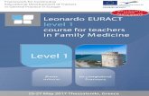 euract.woncaeurope.orgeuract.woncaeurope.org/sites/euractdev/files/pages/workshops-and... · Leonardo da Vinci PAYING PARTICIPANTS Leonardo EURACT level 1 course for teachers in Family