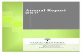 PM Annual Report 2016-17 - Paryavaran Mitraparyavaranmitra.org.in/.../uploads/2017/10/PM-Annual-Report-2016-17... · Annual Report 2016-17 Paryavaran Mitra Page 1 ... area of the