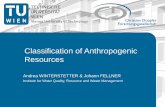 Classification of Anthropogenic Resources - … · Classification of Anthropogenic Resources Andrea WINTERSTETTER & Johann FELLNER ... Stärken und Schwächen internationaler Vorratsklassifikationssysteme.-
