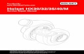Provided By: Holset HX30/32/35/40…myholsetturbo.com/manuals/HX30_32_35_40.pdf · HX30/32/35/40/M Service Repair Manual Introduction 1:1 About the Manual The procedures in this manual