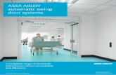 ASSA ABLOY automatic swing door systems · ASSA ABLOY Entrance Systems is a leading supplier of entrance automation solutions for efficient flow of goods and people. Building on the
