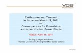 Consequences for Fukushimafor Fukushima and other Nuclear … · 1 Earthquake and Tsunami in Japan on March 11 2011in Japan on March 11, 2011 and Consequences for Fukushimafor Fukushima