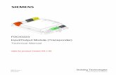 FDCIO223 Input/Output Module (Transponder) - Technical ... 0223 in po rab.pdf · FDCIO223 Input/Output Module (Transponder) Technical Manual Valid for product Version ES 8 50 009122_h_en_--Building