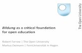 Bildung as a critical foundation for open education · Negative Dialektik . Frankfurt am Main: Suhrkamp Verlag • Atkins, Daniel E., John Seely Brown & Allen L. Hammond (2007). Movement: