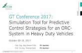 GT Conference 2017: Simulation Tool for Predictive Control ... · © FH AACHEN UNIVERSITY OF APPLIED SCIENCES 09. October2017 | 1 GT Conference 2017: Simulation Tool for Predictive