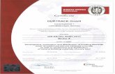  · ve BUREAU VERITAS Certification 7828 Certificate awarded to DURTRACK GmbH Industriegelände 1 17219 Möllenhagen, Germany Bureau Veritas Certification certlfies that ...