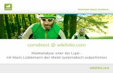wikifolio - comdirect.de · Marktanalyse unter der Lupe - mit Mario Lüddemann den Markt systematisch outperformen comdirect @ wikifolio.com