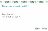Kate Sayer 16 October 2017 - seafarers.uk · •‘Beyond Reserves’ published by sector bodies with Sayer Vincent in June 2012 •CC19 Charities reserves (Jan 2016) •CC14 Charities