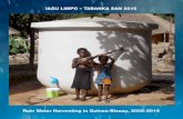 IAGU LIMPO – TABANKA SAN 2015 - …degevuldewaterkruik.nl/assets/uploads/pdf/2016/Rain Water... · almost 2000 family tanks of 5000 l. in the salty coastal region of Guinea Bissau.