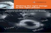 Making the right things in the right places · Advance copy: confidential 1 Making the right things in the right places A structured approach to developing and exploiting ‘manufacturing