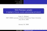 Weil-Petersson sampler - University Of Marylandsaw/preprints/WP_sampler.pdf · Table of contents 1 Introduction & basics Foreward Basics Geodesic-lengths & Fenchel-Nielsen ... Curvature