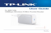 TL-WR710N 150Mbps Wireless N Mini Pocket Router - TP-Link · Model No.: TL-WR710N Trademark: TP-LINK We declare under our own responsibility that the above products satisfy all the