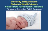 University of Nevada Reno Division of Health Sciences ... · Division of Health Sciences Nevada State Public Health Laboratory ... On July 1, 2014, the Nevada State Public Health