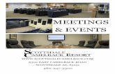 MEETINGS & EVENTS · This room offers seating up to ... we also service Scottsdale, Mesa, Tempe, Glendale, ... Cash Bar - guests pay for alcohol consumed