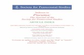 Indexes to Pneuma - Clover Sitesstorage.cloversites.com/societyforpentecostalstudies/documents/... · Indexes to Pneuma: The Journal of the Society for Pentecostal Studies ARTICLE
