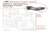 300Q-5 Quintuplex Plunger Pump - Calroccalroc.ca/equipment/media/300Q-5-Quintuplex-Plunger-Pump-Parts... · 300Q-5 Quintuplex Plunger Pump Parts List 300Q-5. Parts List Quintuplex
