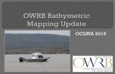 OWRB Bathymetric Mapping Update - OCLWA · (Hypack ®) 885 890 895 900 905 ... Cumulative Volume by Elevation 2015 Survey Oklahoma Water Resources Board •3 dimensional data sets