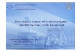 Metrological Control of Global Navigation Satellite … · Metrological Control of Global Navigation Satellite System (GNSS) Equipment Laboratorio de Control Metrológico de Instrumental