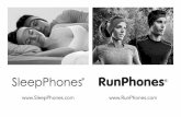  · RunPhones, el logotipo de SleepPhones, el logotipo de RunPhones y “pijamas para ... Tous les autres brevets sont en instance aux USA et à l’international.