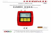 Handheld Digital Precision Manometer GMH 3161- · H61.0.2X.6C-01 User’s Manual GMH 3161-… page 4 of 12 2. If there is a risk whatsoever involved in running it, the device has
