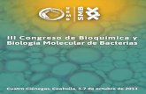 III Congreso de Bioquímica y Biología Molecular de …smb.org.mx/wp-content/uploads/2014/10/programa-tercer-congreso... · III Congreso de Bioquímica y Biología Molecular de Bacterias